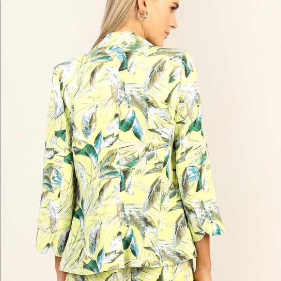 Tropical Print Blazer - Picture 4 of 5